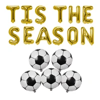 tis the season banner mylar foil balloon basketball party decoration supplies and balloons for kids teenagers sport theme party