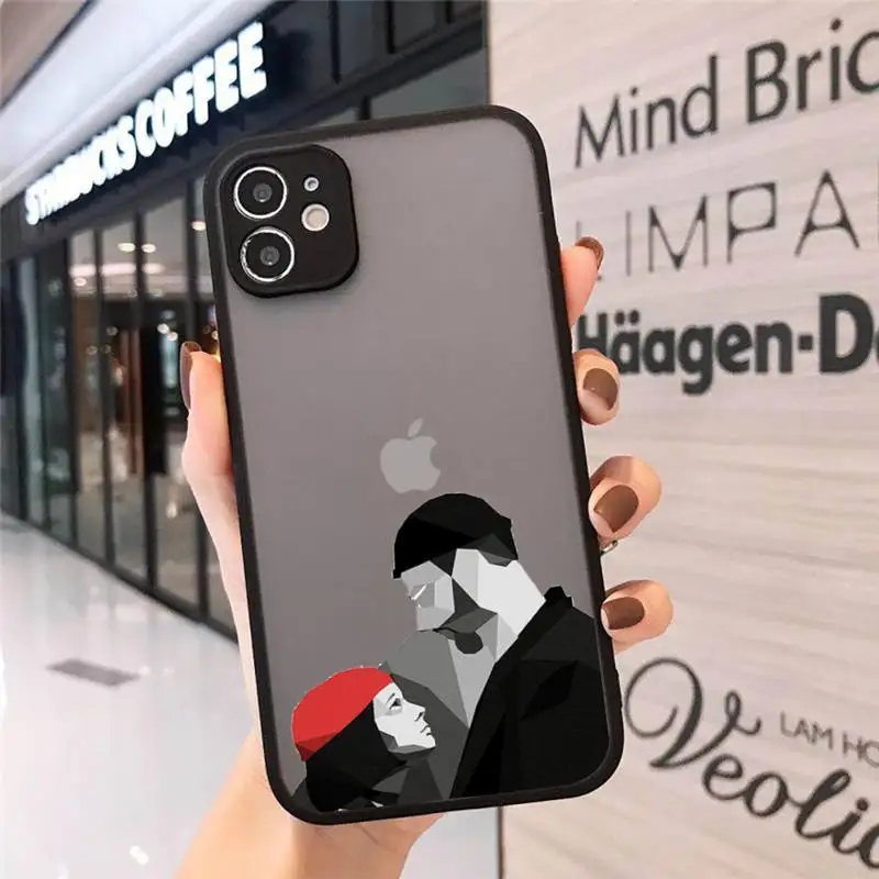 

Movie Leon And Mathilda Phone Case Matte Transparent for iPhone 7 8 11 12 s mini pro X XS XR MAX Plus cover funda