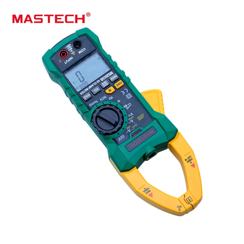 MASTECH MS2015B Автоматический диапазон 6000 отсчетов Цифровой мультиметр зажим AC/DC тестер истинное RMS измерение температуры