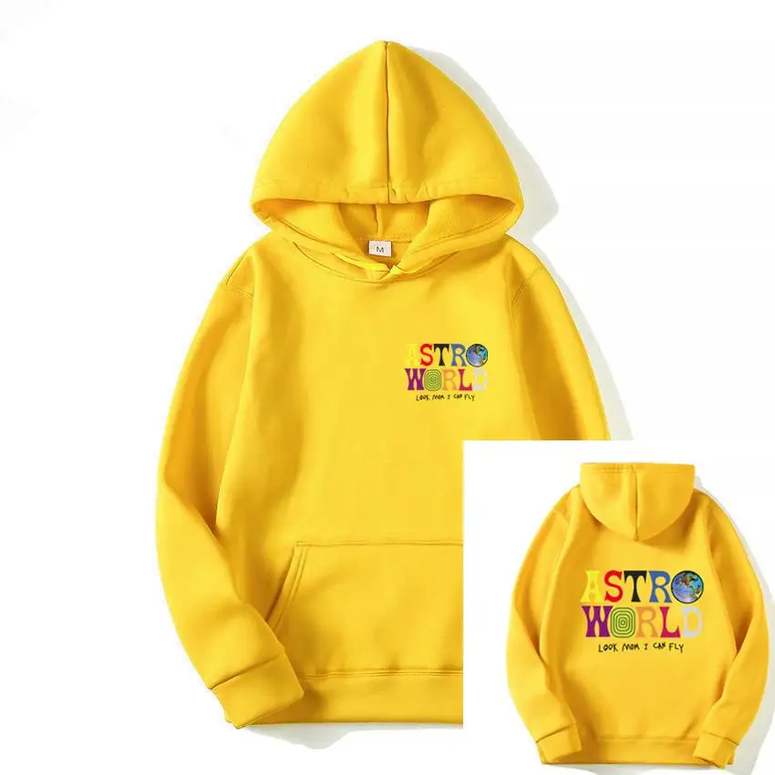 TRAVIS SCOTT ASTROWORLD WISH YOU WERE HERE HOODIES fashion letter HOODIE streetwear Man woman Pullover Sweatshirt | Мужская одежда