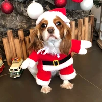 winter pet transforming outfit funny three dimensional dog christmas clothes santa outfit festive pet clothes animal clothes