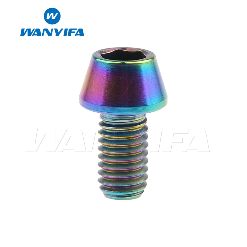 Wanyifa велосипедные винты титановые/Ti M5X9 16 18 20 мм коническая головка шестигранные
