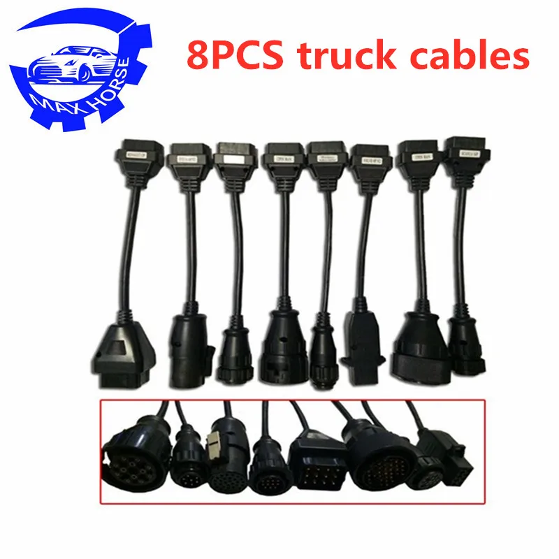 Высококачественные технические 8 шт. полный комплект автомобильных кабелей +