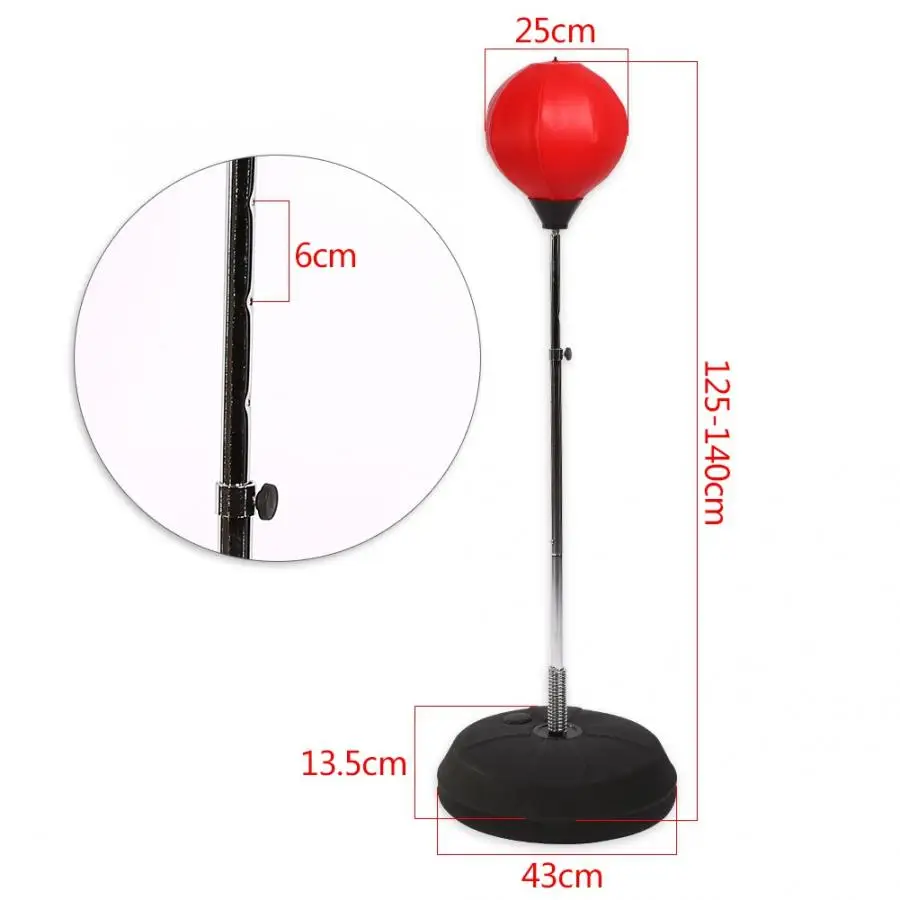 Регулируемый вертикальный бокс мяч Фитнес удар Скорость для взрослых упражнения