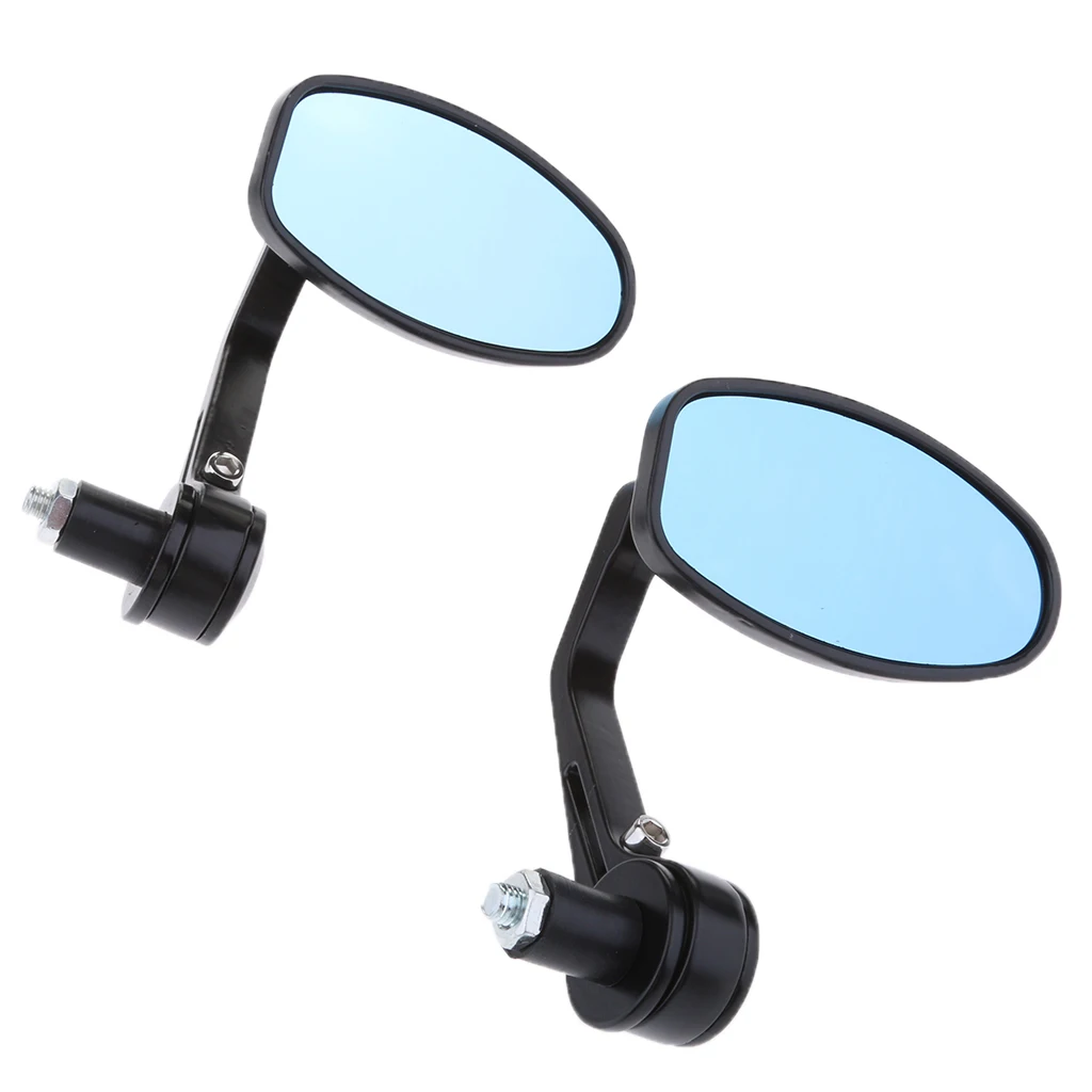 

7/8" 22mm Rear View Side Mirrors Handle Bar End For Yamaha Motorcycle