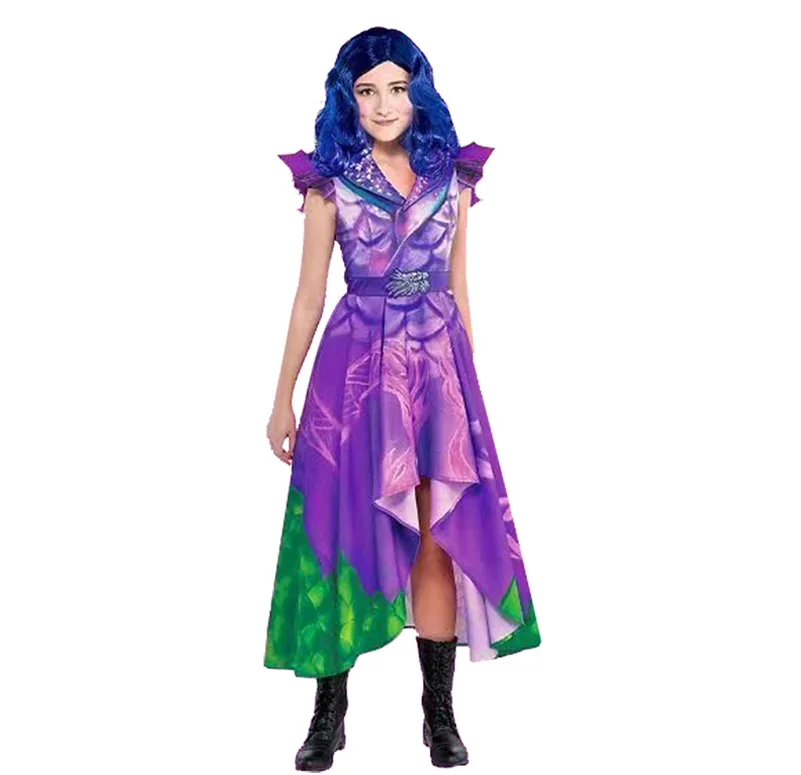3 костюма для костюмированной вечеринки Детское платье Фиолетовые платья с