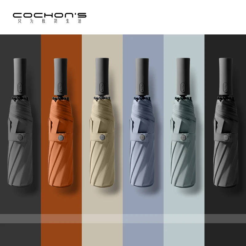 Большой Автоматический Зонт ветрозащитный складной зонт от солнца и дождя