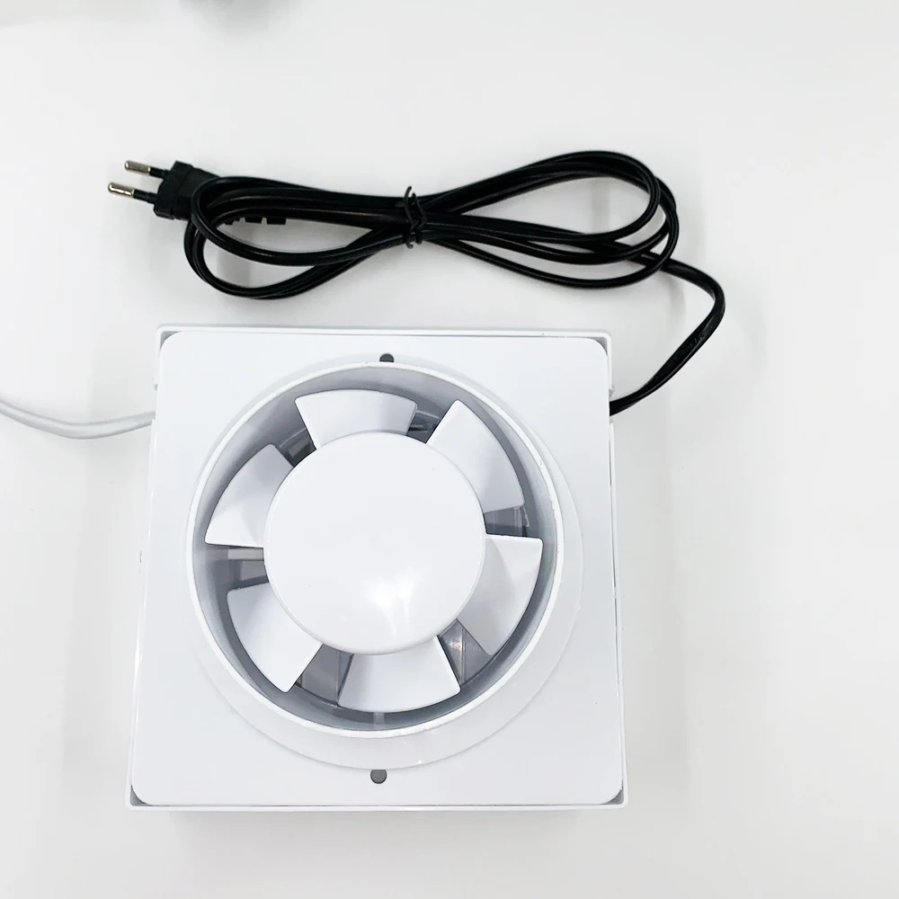 

4 Inch Mute Bathroom Extractor Exhaust Fan Kitchen Toilet Wall Window Ventilation Fans With Power Cable