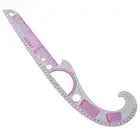 3250 многофункциональная изогнутая линейка, трафарет для резки, дизайн ног, шейный вырез, линейка для проймы