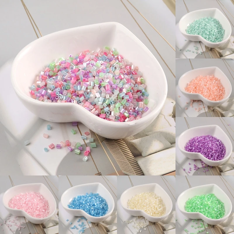 11/0 кремовые бусины для смазывания 2 мм стеклянные рукоделия шитья украшения