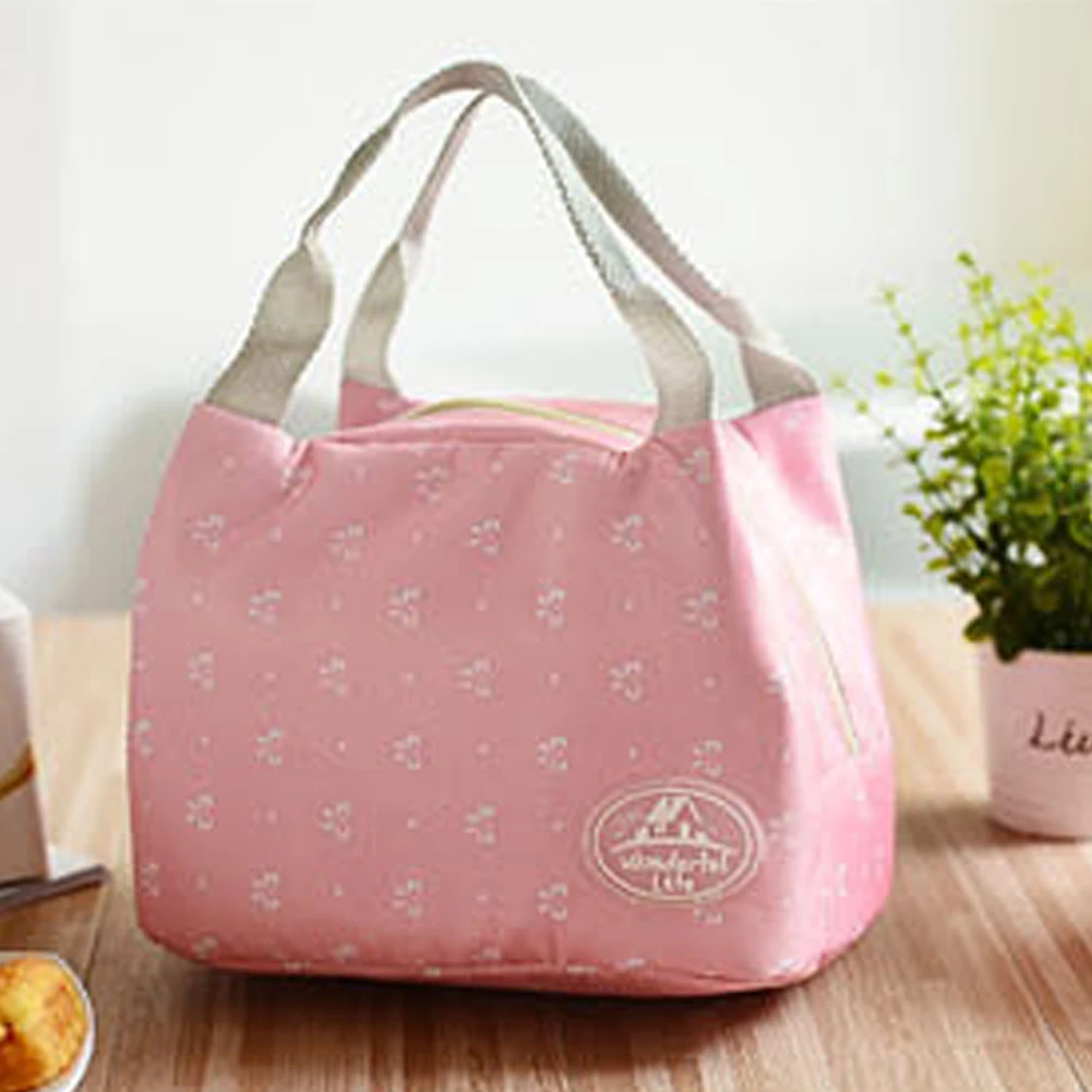 

New Fashion Portable lunch Bag Picnic Carry Storage Bag Travel Picnic Pouch