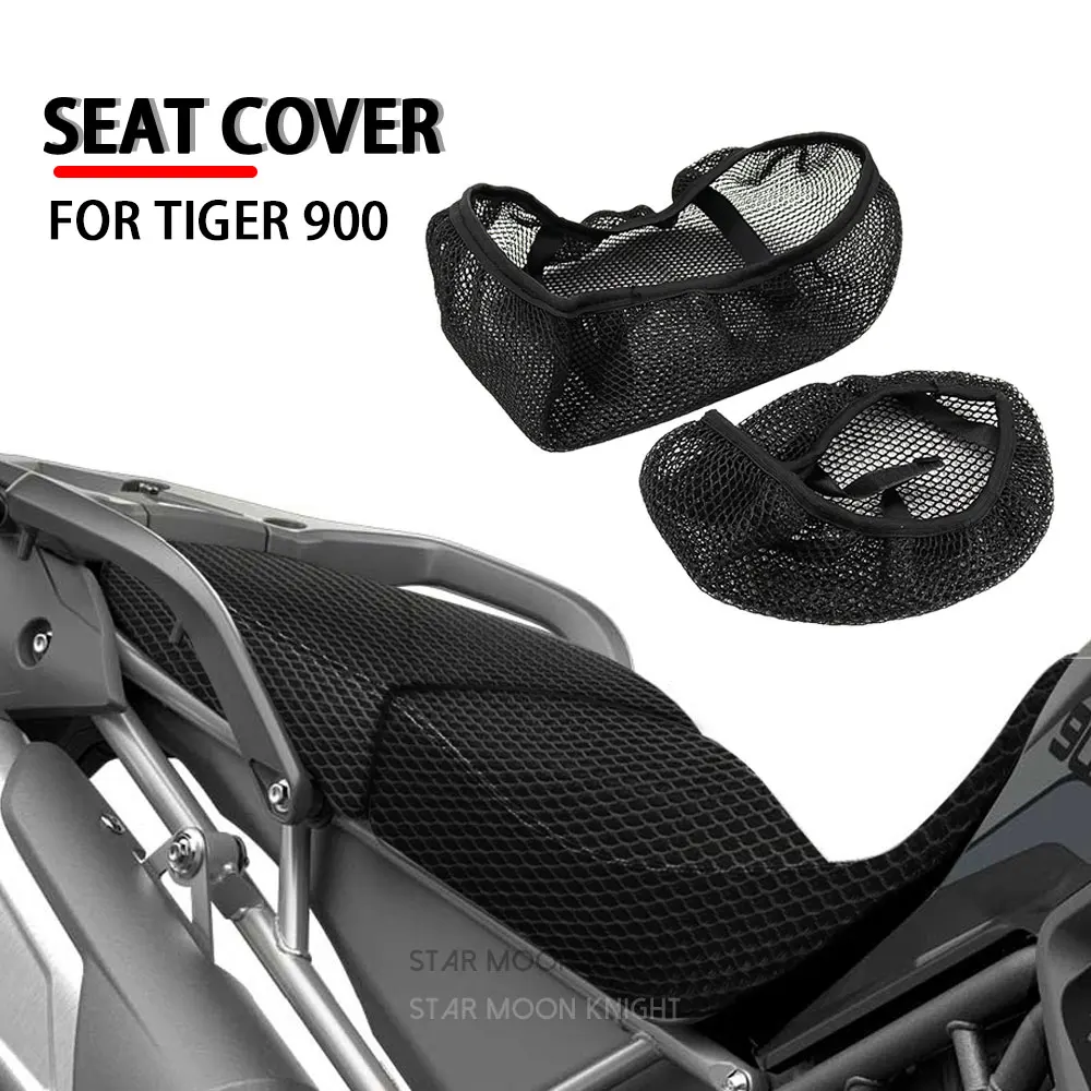 

Чехол для мотоцикла Titer900 TIGER 900 GT PRO, противоскользящая сетчатая ткань, дышащий чехол для сиденья, водонепроницаемая Солнцезащитная подушка