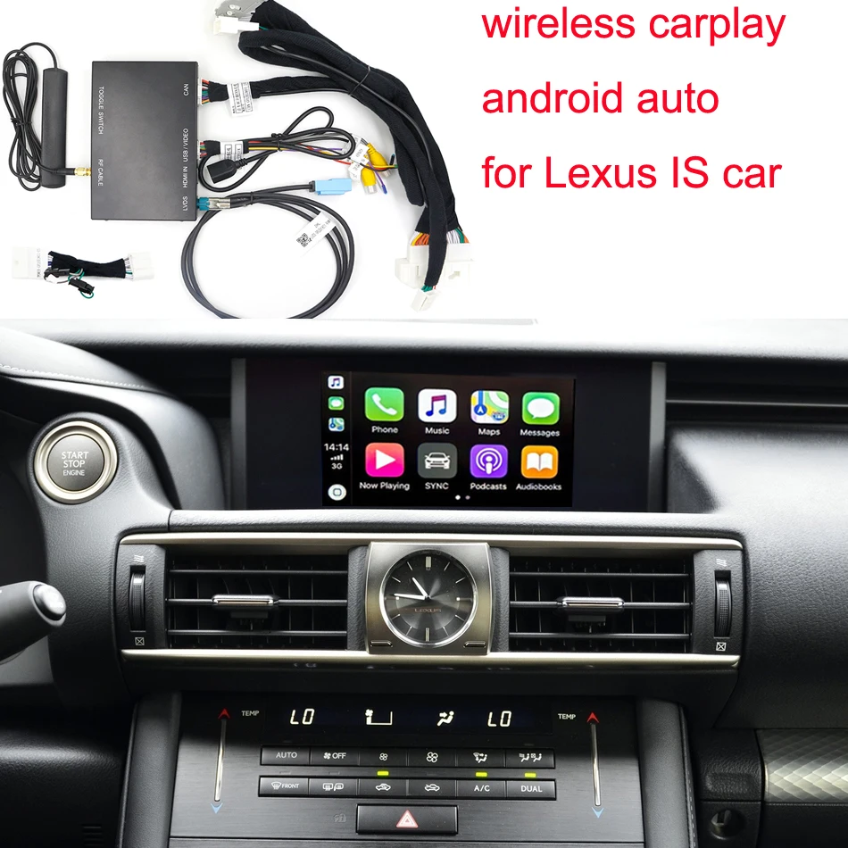 Carplay беспроводной для Lexus IS300 IS350 IS200t 2014-2020 Android Auto Airplay AutoLink Car Play интерфейс |