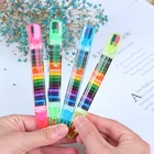 Восковой карандаш для детей, 20 цветов, игрушки для рисования, Детская забавная творческая развивающая масляная Пастельная детская ручка для граффити, случайный цвет