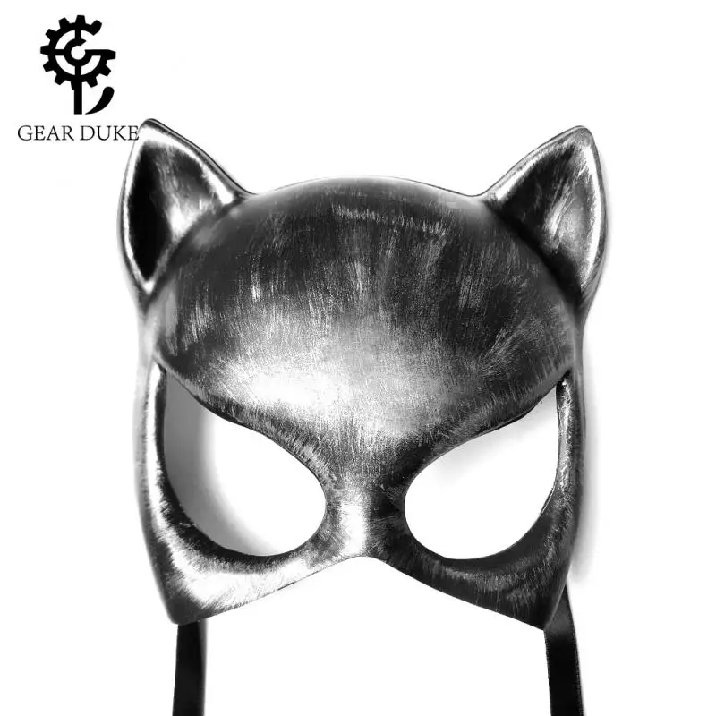 

Medieval Retro Steampunk Style Headgear Bar Punk Role Play Easter Mask Cat Tiger Cos Half Mask Halloween Cosplay Accessories