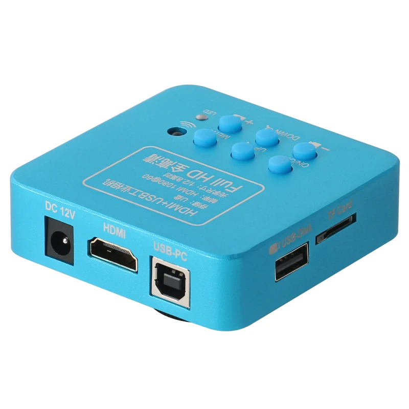 Купить Видеомикроскоп SONY IMX307, 1080P, 100X 180X 300X, зум C-образное крепление, объектив, 56 светодиодов, кольцевой светильник, набор инструментов для промышле...