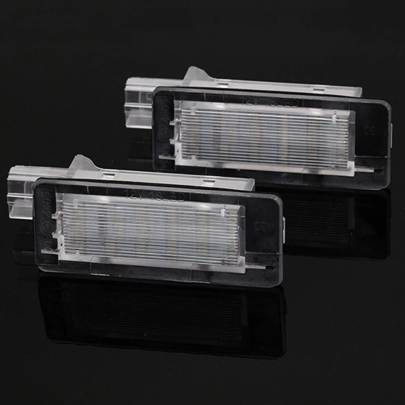 2 шт./лот 12 В Автомобильный светодиодный светильник для номерного знака 18 SMD супер