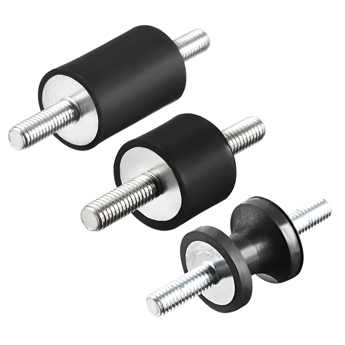 Uxcell 1 7 шт D20mm D25mm двухсторонние резиновые крепления вибрационные изоляторы с M6 x 18