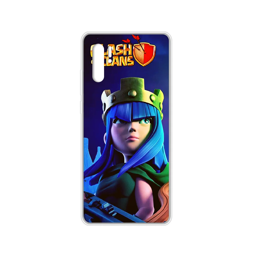 Clans Clash game чехол для телефона Корпус SamSung Galaxy note A 5 7 71 8 10 20 30 40 50 70 80 e plus прозрачный