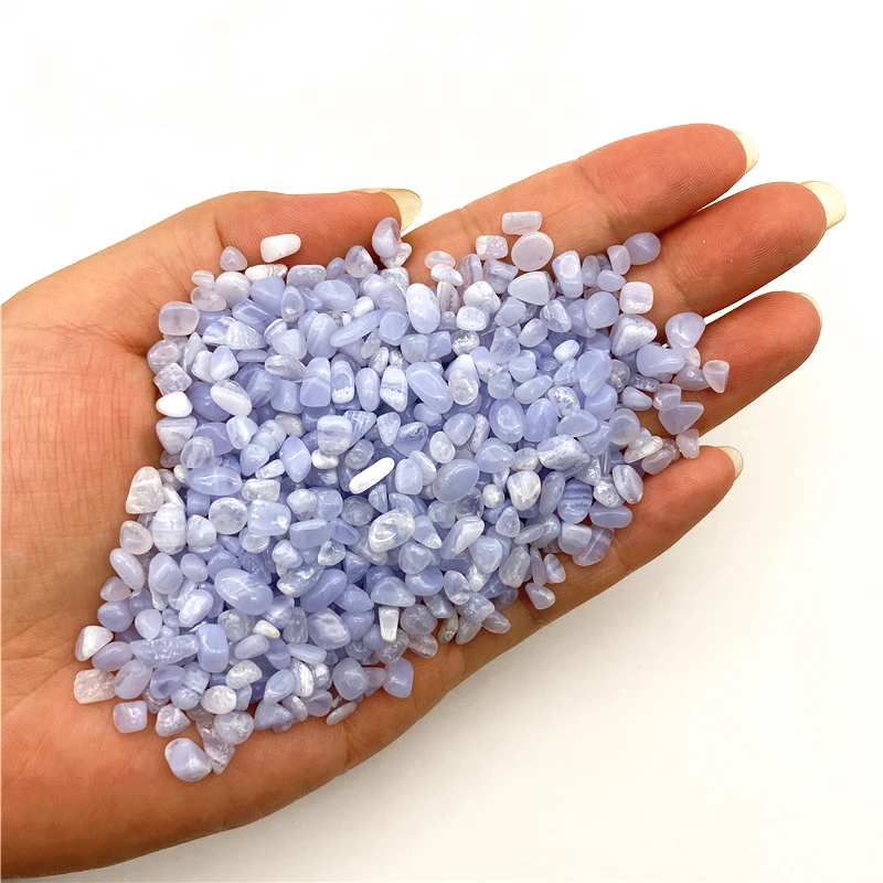 

Beautiful 50g High Quality Natural Blue Lace Agate Quartz Crystal Gravel Stone Rock Chips Specimen Natural Quartz Crystals