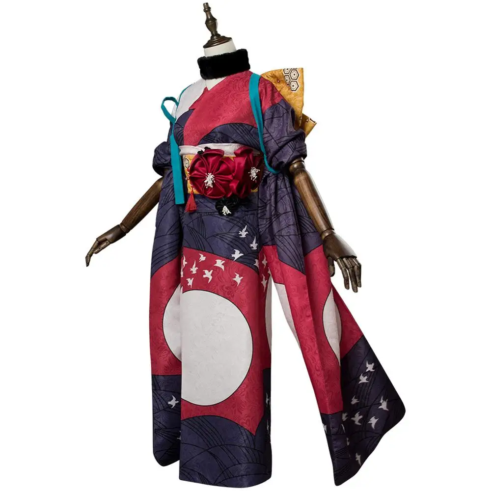 

Fate Grand Order Foreigner Katsushika Hokusai Cosplay Costume Adult Women Kimono Dress Outfit Suit Halloween Carnival Costume