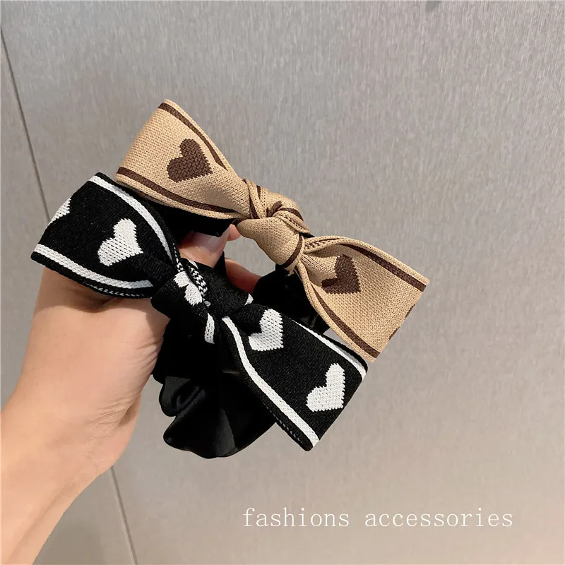 

Простая веревка для волос в Корейском стиле, кольцо для волос в виде свиньи и кишечника, вязаная любовная веревка-бант, аксессуары для волос,...