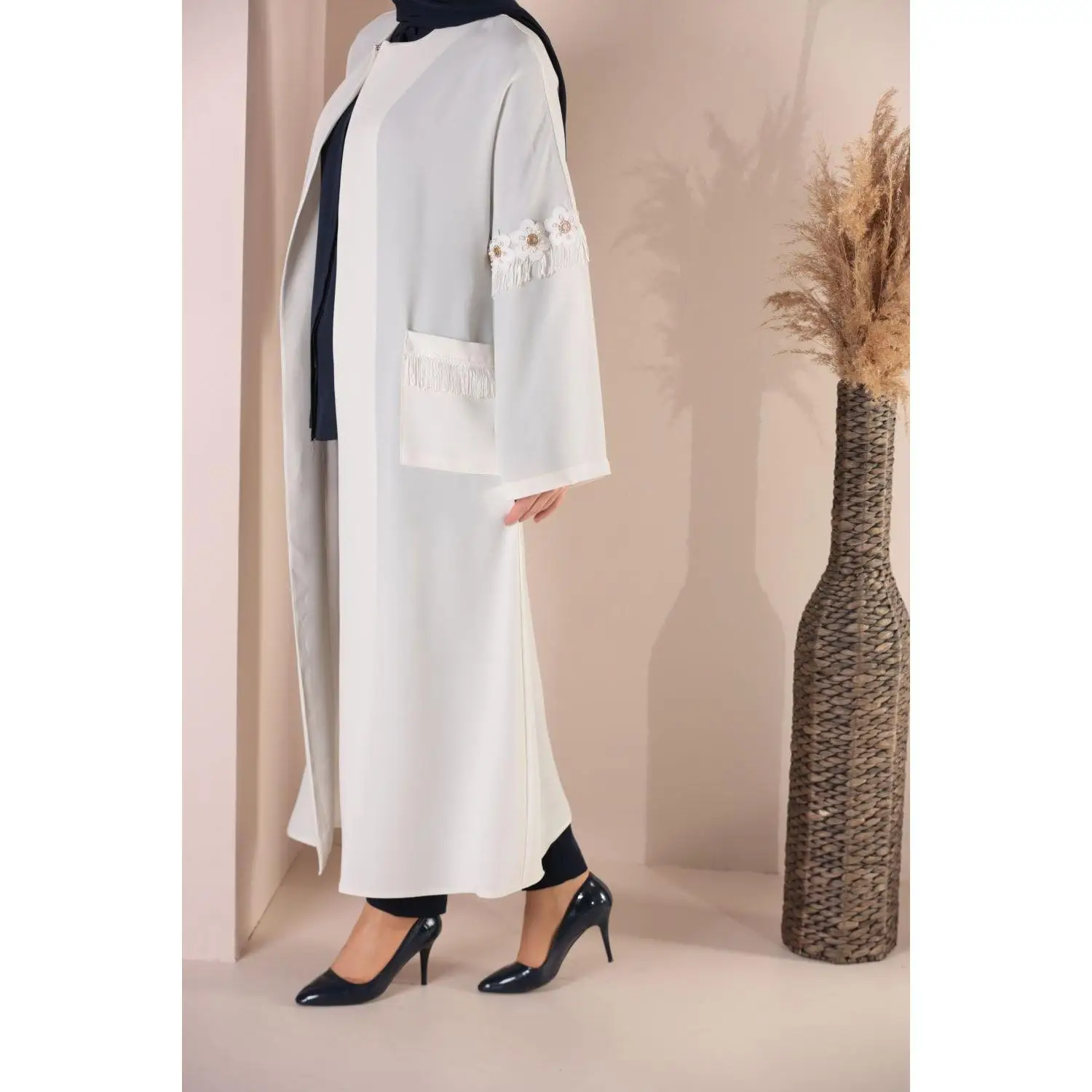 Allday для женщин с рисунком рукавами реглан длинными и 4 сезона мусульманское