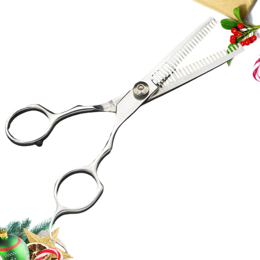 

6inch Double Teeth Hair Scissors Barber's Shears Hairdressing Scissors Hair Styling Tools Accessories