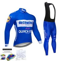 quick step 2021 men team cycling jersey set mountain bike cycling sports wear outdoor bicycle long sleeve clothing autumn
