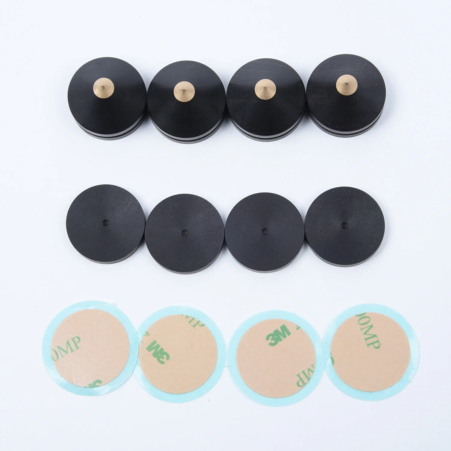 4 шт. 23 мм эбеновый динамик с изоляцией шипов деревянная медная подставка опорные