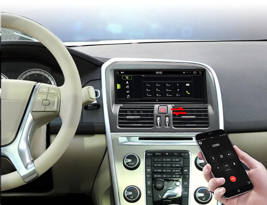 Автомагнитола PX6 на Android 10 0 для volvo XC60 2009 2010 2011-2015 2017GPS Navi apple carplay мультимедиа |