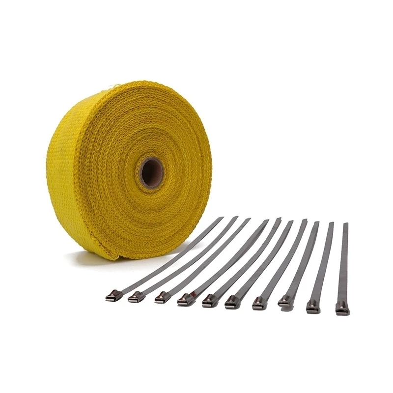 Универсальная Тепловая обертка для выхлопных газов мотоциклов негорючая