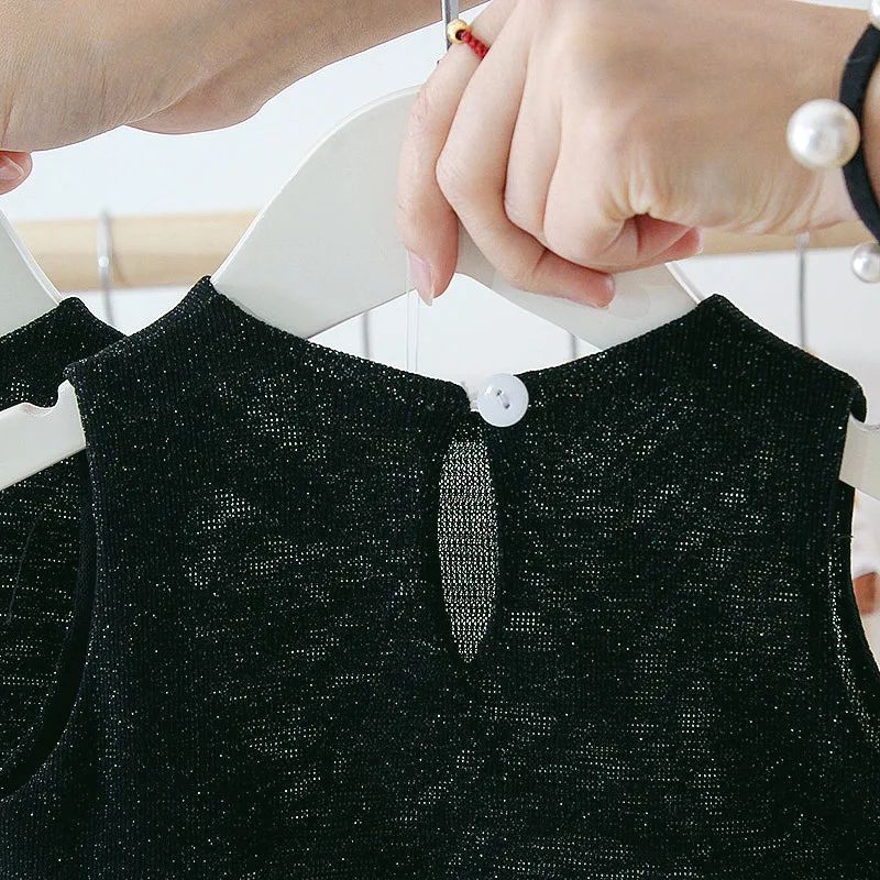 Thunderers Summer Girl Princess Party Dress Sleeveless Hollow Children Layered Wedding Fashion Clothes | Детская одежда и обувь