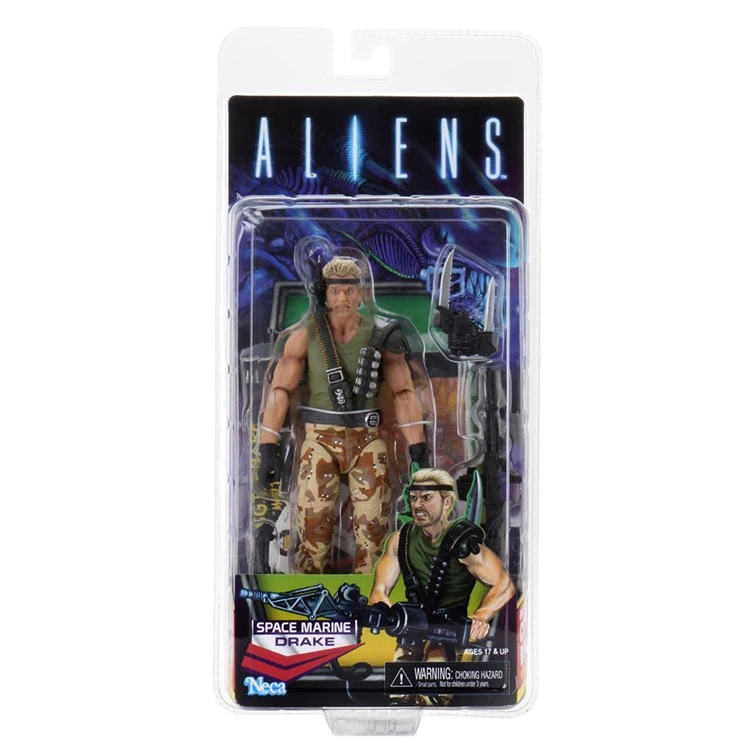 Серия NECA пришельцы космос морской солдат Дрейк Кеннер экшн фигурка модель