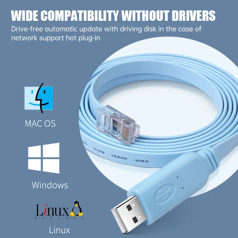 Консольный кабель USB к RJ45 для консоли Cisco консольная линия 1 8 м отладки H3C консоль