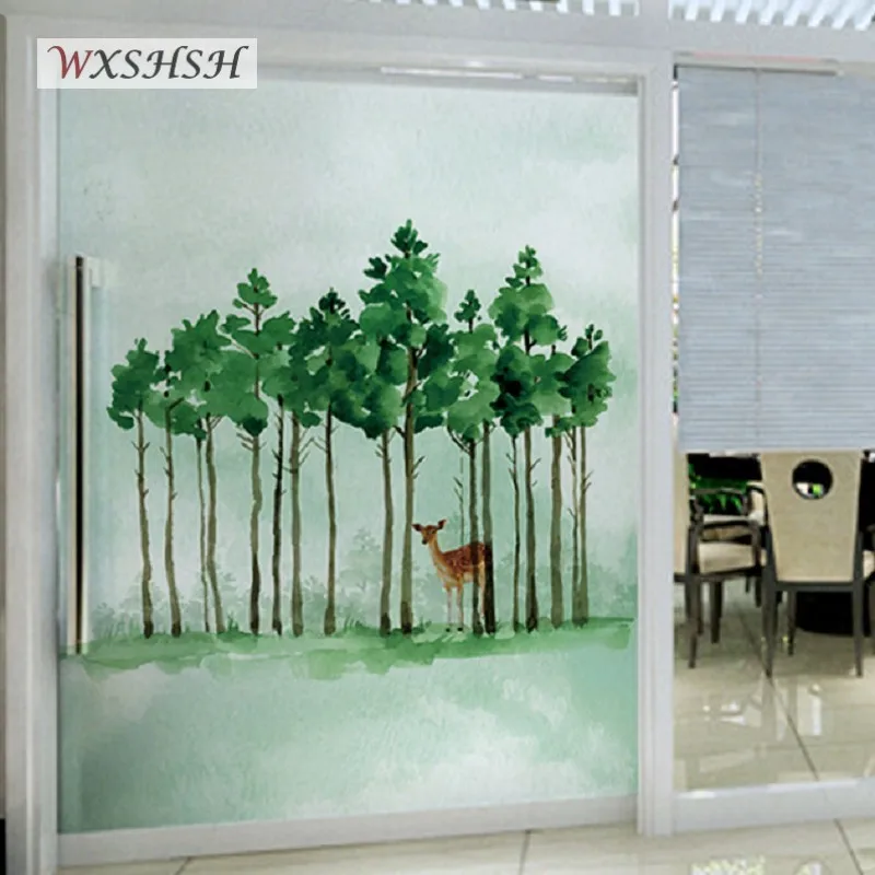 Оконная пленка индивидуального размера статическая липкая защита