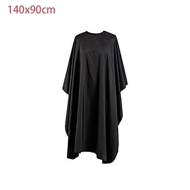

ZK20 Black Cloth Professional Hair Salon Nylon Shawl with Snap Closure Hairdresser Cape Gown Cloth Waterproof Hair Cloth on sale