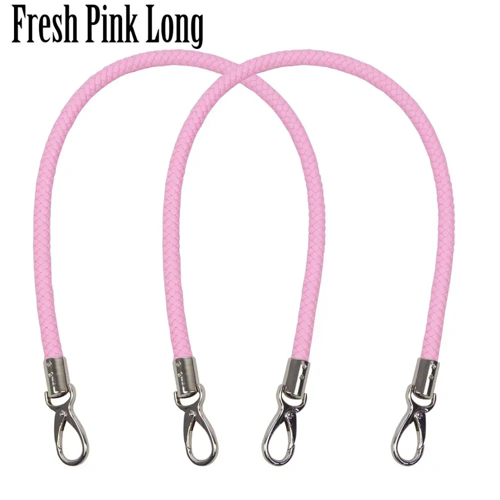fresh pink long TANQU Новинка 1 пара Obag ручки длинный короткий ремень для Obag EVA Obag женская сумка через плечо - Цвет: fresh pink long