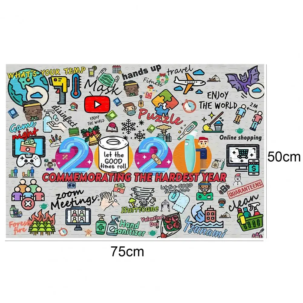 

2021 Commemorate the Hardest Year Jigsaw Puzzle Assemble Picture Kids Adult Toy