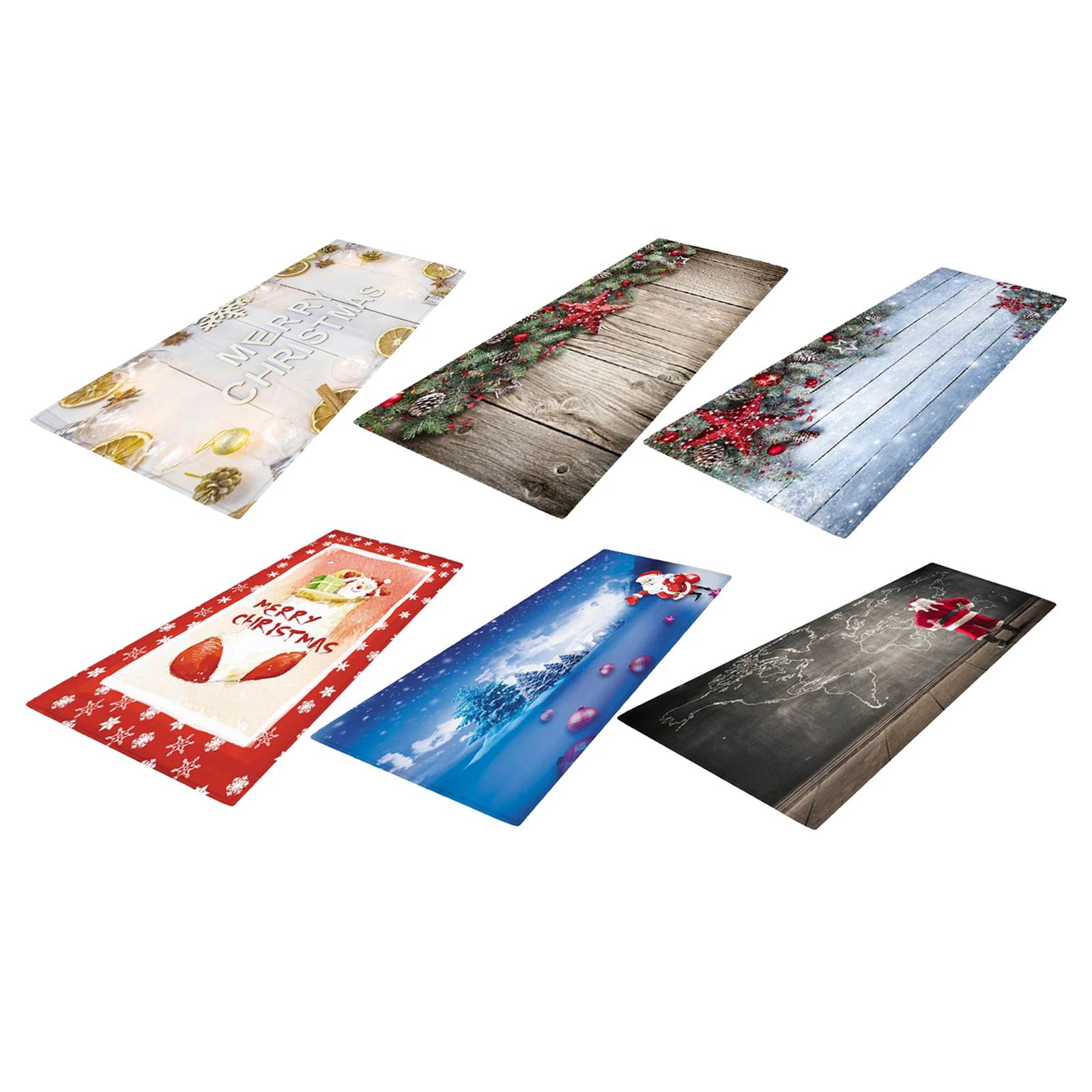 

Non Slip Area Rugs Long Hallway Runner Carpet Washable Kitchen Floor Mats Xmas