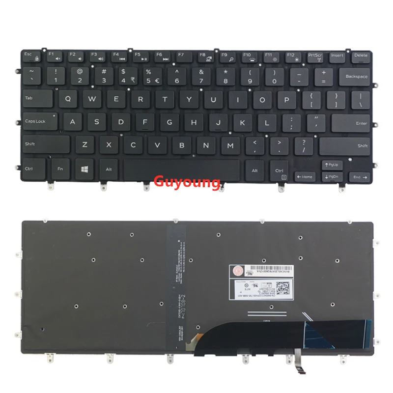 Клавиатура для ноутбука DELL XPS 15 9550 9560 с подсветкой|Клавиатуры замены| |