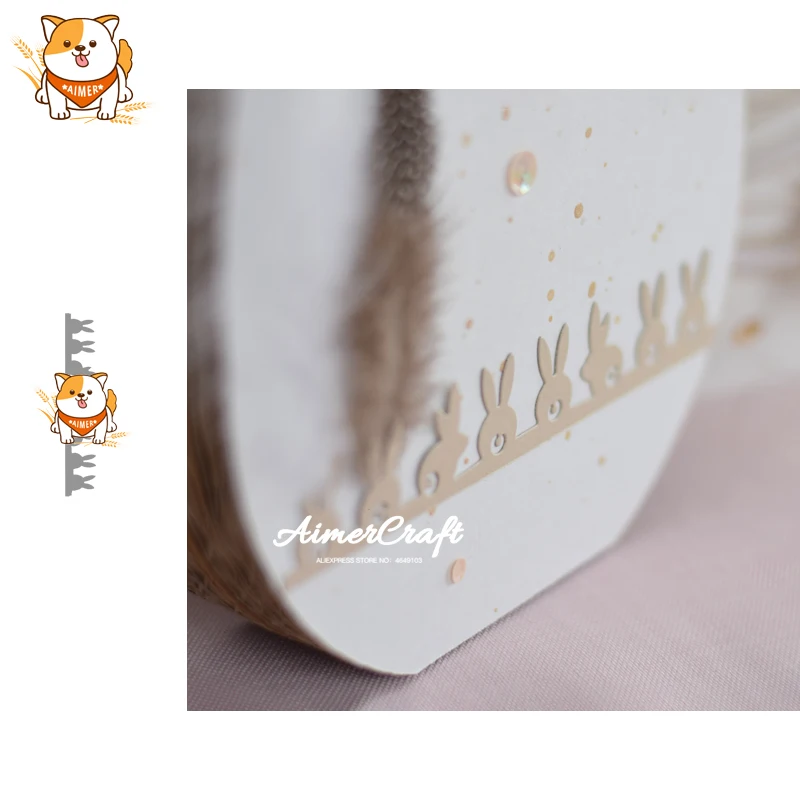 Металлические вырубные штампы в виде кролика и животного зеркальные