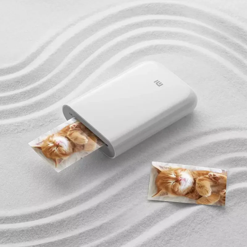 Портативный фотопринтер Xiaomi mijia AR 300 точек/дюйм мини карман для поделок 500 мА · ч