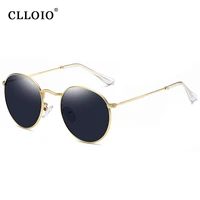 clloio classic round sunglasses women vintage glasses for men women luxury sunglasses man retro small metal frame oculos de sol