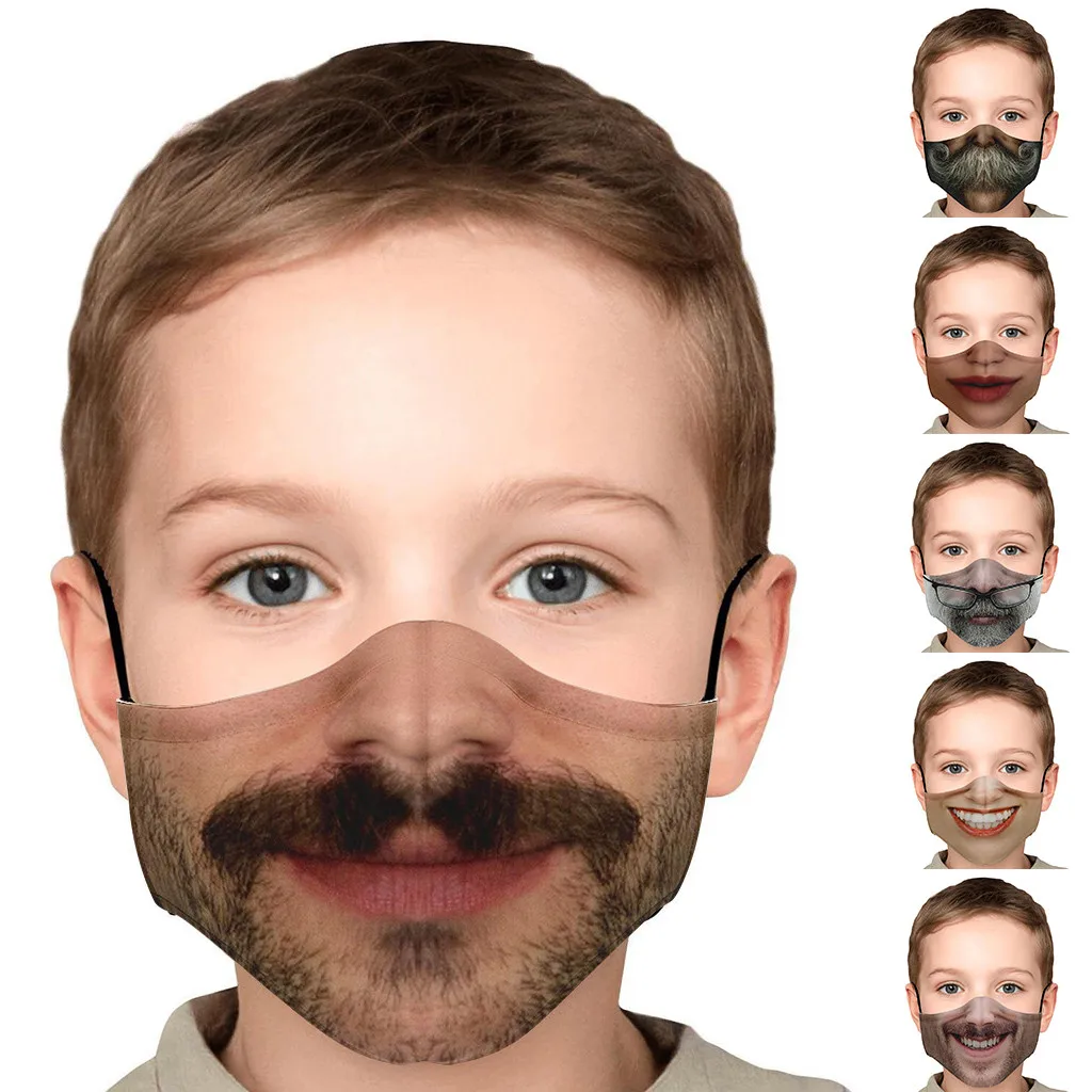 Летняя Детская Пылезащитная дышащая маска унисекс для лица с карманами езды на