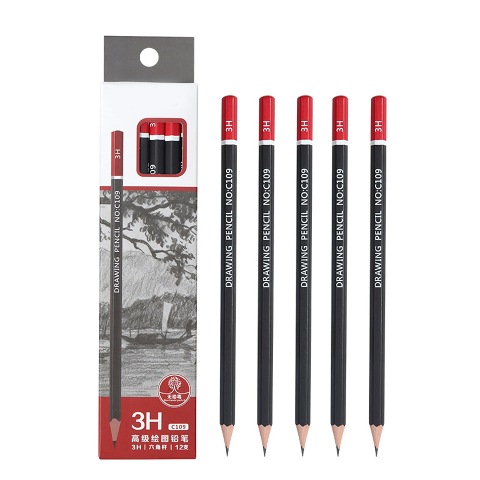 

Professional Drawing Sketching Pencil Set 12Pcs Graphite Pencils for Beginners and Pro Artists YA88