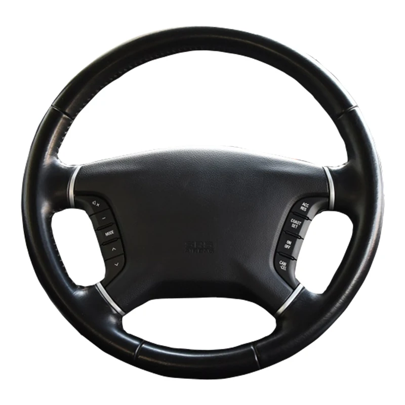 

Genuine Leather car steering wheel Cover for Mitsubishi Pajero V98 V97 2007-2014 Galant 2008-2012/Steering-Wheel Handlebar Braid