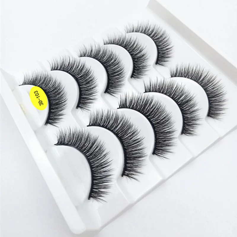 Ресницы Накладные из 2020 натуральной норки 5 пар 100% | Красота и здоровье