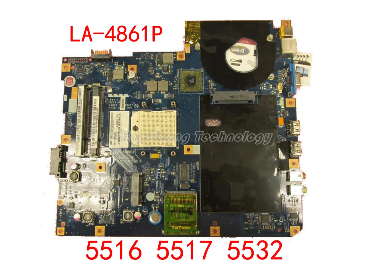 

Laptop Motherboard for ACER 5516 5517 5532 KAWG0 LA-4861P notebook mainboard integrated DDR2 100% tested