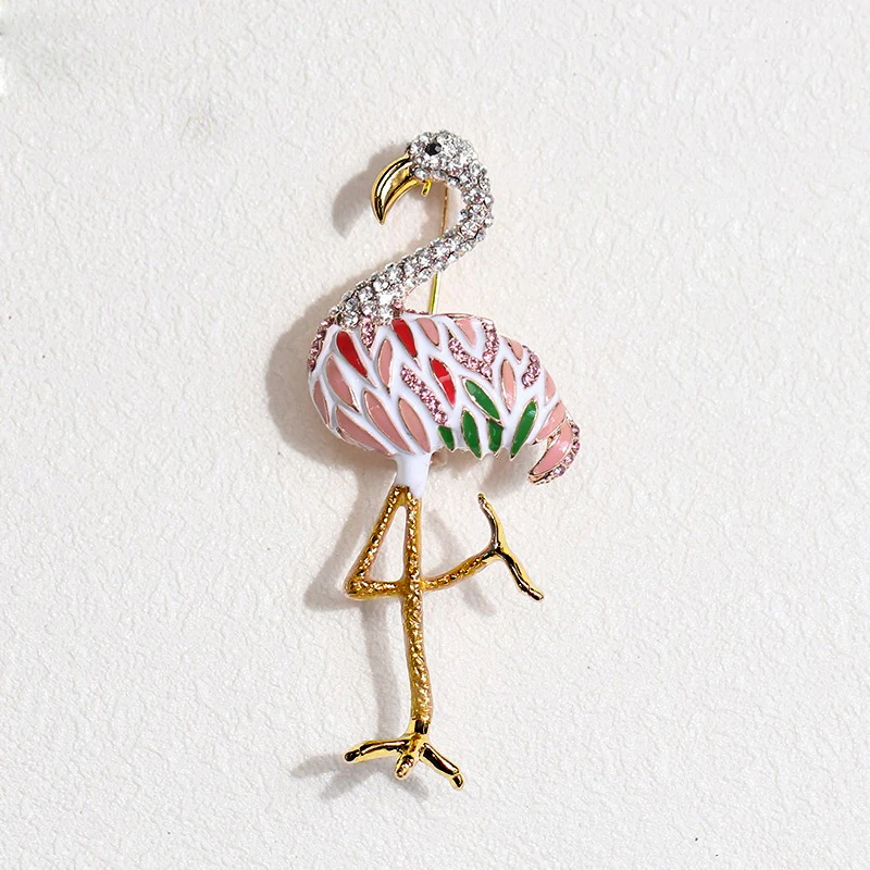 Muylinda Страусиная птица эмалированная брошь-кнопка винтажные женские булавки со